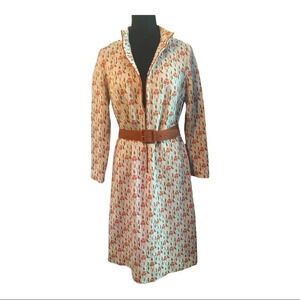 VINTAGE 1960’s Henry Lee knit belted dress MINT CONDITION!